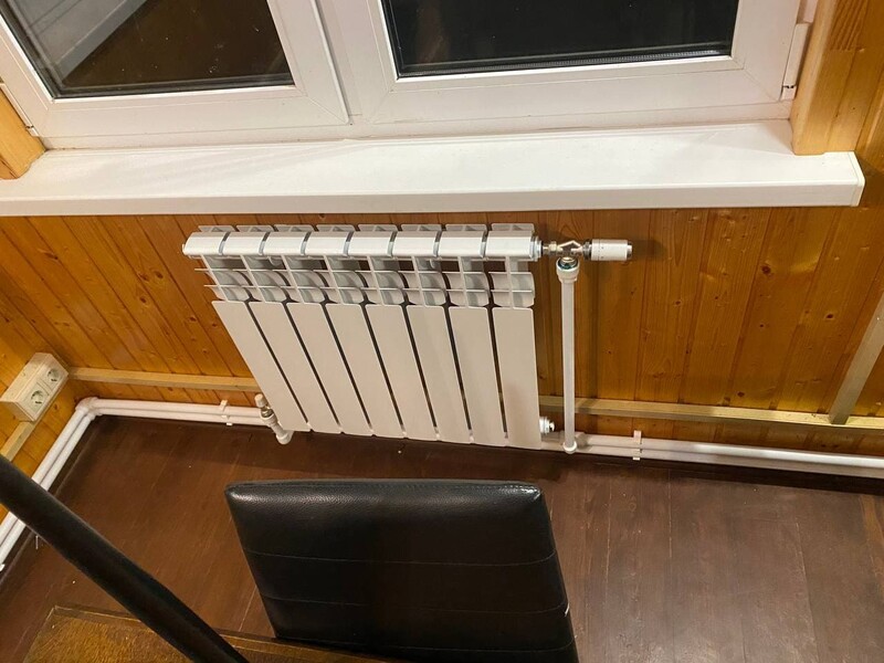 Отопление от газгольдера в Малоярославеце под ключ - алюминиевые радиаторы
