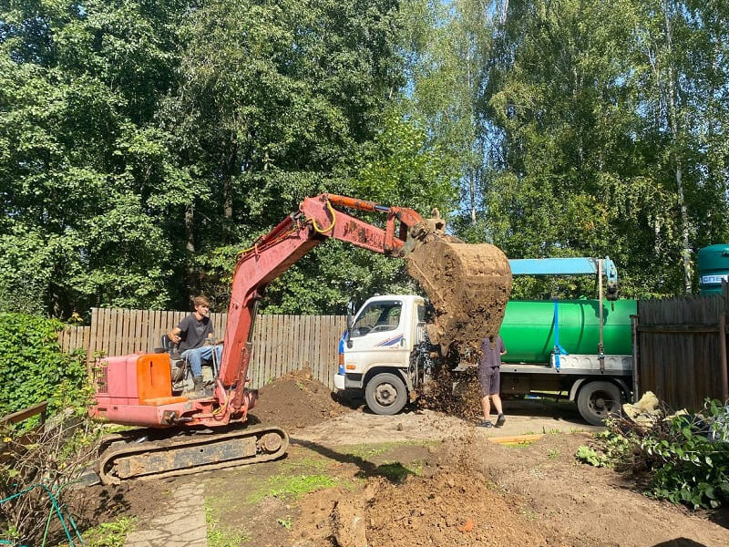 Монтаж газгольдера Спецгаз 6600 л в Малоярославеце под ключ с земляными работами