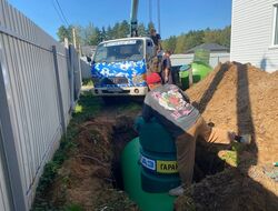 Монтаж газгольдера Спецгаз 3200 л для дома 140 кв.м в Малоярославеце под ключ