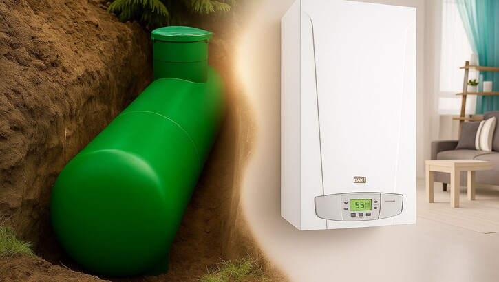 Газгольдер + котел